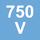 Номінальна напруга 750 В