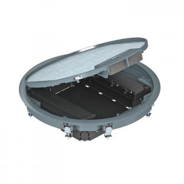 Service outlet, round, for screed height 55 mm