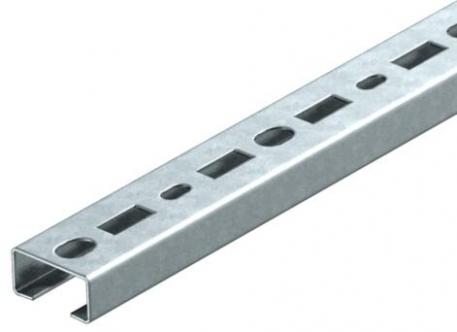 CML3518 profile rail, slot 17 mm, FT, perforated 2000 | 35 | 18 | 1.25 | Steel | Hot-dip galvanised | 