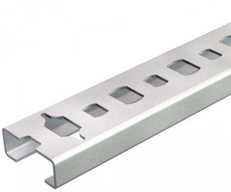 CL2008 profile rail, slot 11 mm, perforated, breakable 2000 | 20 | 8 | 0.75 | Steel | Bright | 