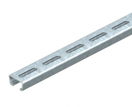 Anchor rail AMS3518, slot 16.5 mm, FS, perforated 2000 | 35 | 18 | 2 | Steel | Strip galvanized | 