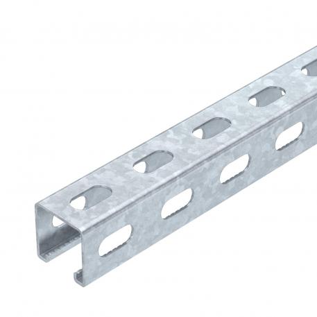 MS4141 mounting rail, slot width 22 mm, FT, side perforation 1000 | 41 | 41 | 2 | Hot-dip galvanised