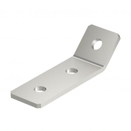 Mounting bracket, 45° with 3 holes A2 