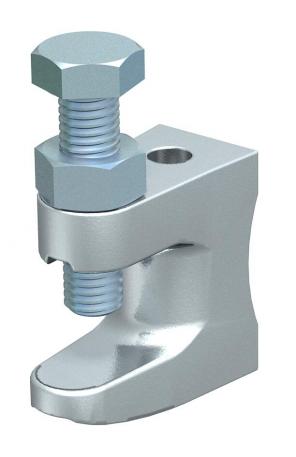 Screw-in beam clamp, with gland hole