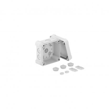 Junction box X 01 85x85x45 | 7 | IP67 | 7 x Ø20 | Light grey; RAL 7035