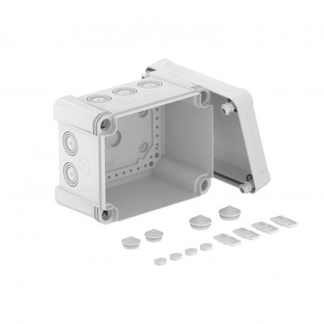 Junction box X 10 177x137x110 | 10 | IP67 | 10 x Ø20/25/32 | Light grey; RAL 7035