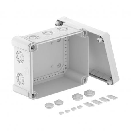 Junction box X 16 227x177x110 | 10 | IP67 | 10 x Ø25/32/40 | Light grey; RAL 7035