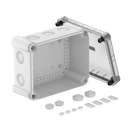 Junction box X 16 227x177x110 | 10 | IP67 | Grey / transparent