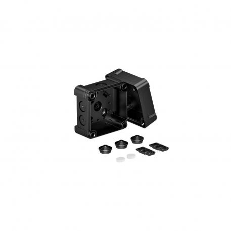 Junction box X 02 85x85x57 | 7 | IP67 | 7 x Ø20 | Graphite black; RAL 9011