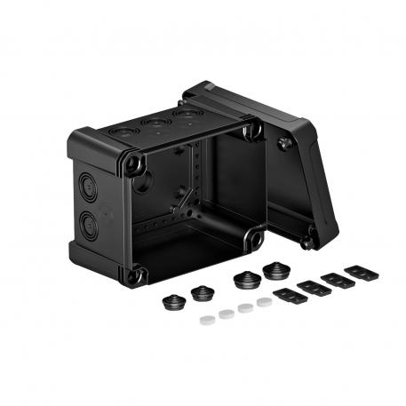 Junction box X 10 177x137x110 | 10 | IP67 | 10 x Ø20/25/32 | Graphite black; RAL 9011