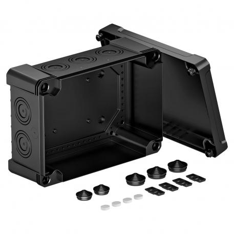 Junction box X 25 271x187x110 | 10 | IP67 | 10 x Ø25/40/50 | Graphite black; RAL 9011