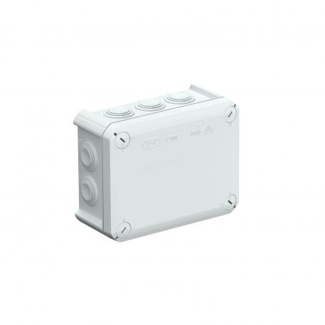 Junction box T 100, plug-in seal 136x102x57 | 10 | IP66 | Light grey; RAL 7035