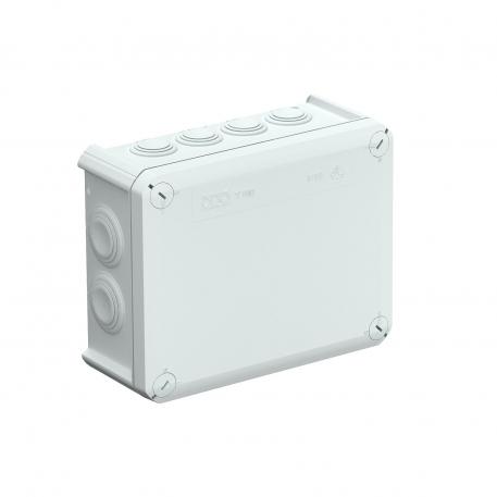 Junction box T 160, plug-in seal 176x135x67 | 12 | IP66 | Light grey; RAL 7035