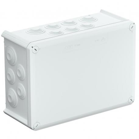 Junction box T 350, plug-in seal 267x182x110 | 24 | IP66 | 16 x M32 8 x M40 | Light grey; RAL 7035