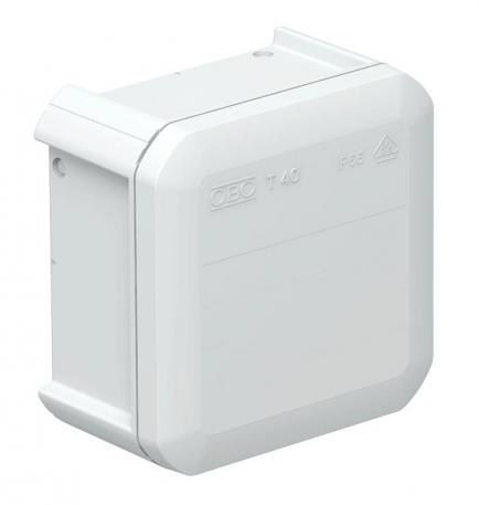 Junction box T 40, closed 77x77x46 |  | IP56 | Light grey; RAL 7035