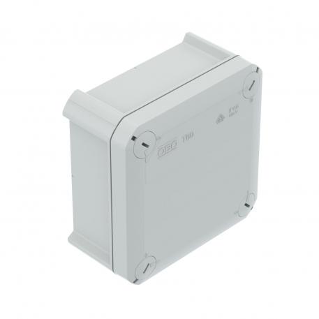 Junction box T 60, closed 100x100x46 |  | IP66 | Light grey; RAL 7035