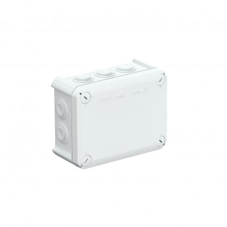 Junction box T 100, plug-in seal, flame-resistant 136x102x57 | 10 | IP66 | Light grey; RAL 7035