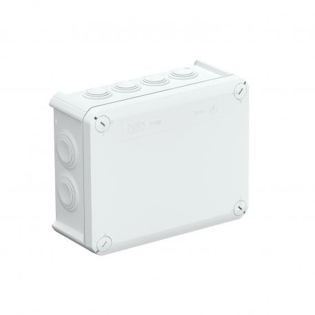 Junction box T 160, plug-in seal, flame-resistant 176x135x67 | 12 | IP66 | Light grey; RAL 7035