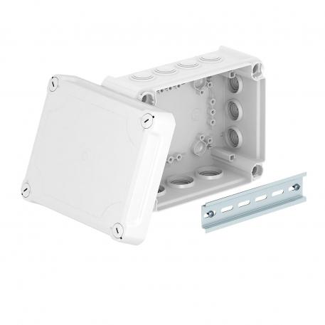 Junction box T160, plug-in seal, elevated cover 176x135x84 | 12 | IP66 | Light grey; RAL 7035