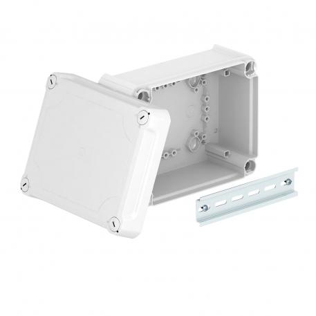 Junction box T160, closed, elevated cover 176x135x84 |  | IP66 | Light grey; RAL 7035