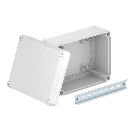 Junction box T250, closed, elevated cover 225x173x102 |  | IP66 | Light grey; RAL 7035