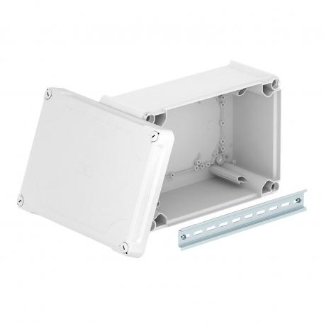 Junction box T350, closed, elevated cover 267x182x127 |  | IP66 | Light grey; RAL 7035