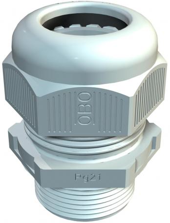 Cable gland, long PG thread, light grey  |  | Pg 42 | no | Light grey; RAL 7035