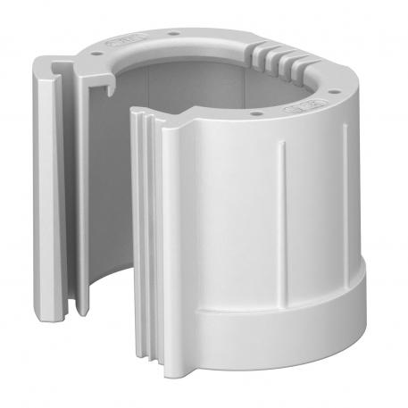 Pipe end cap, splittable, metric, light grey M25