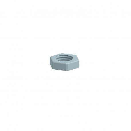 Locknut, metric thread, silver grey M12_x_1,5 | 17