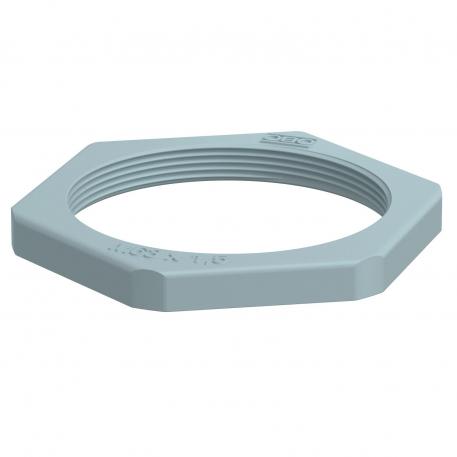 Locknut, metric thread, silver grey M63_x_1,5 | 75