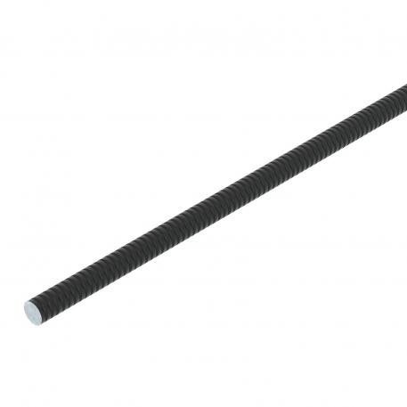 Threaded rod, 1 metre, black