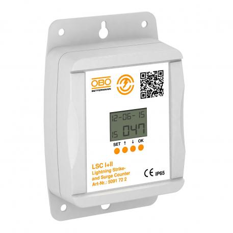 Lightning strike and surge counter