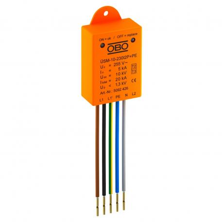 Surge protection module ÜSM-10-230l2P+PE 2+N/PE | 255 | IP20