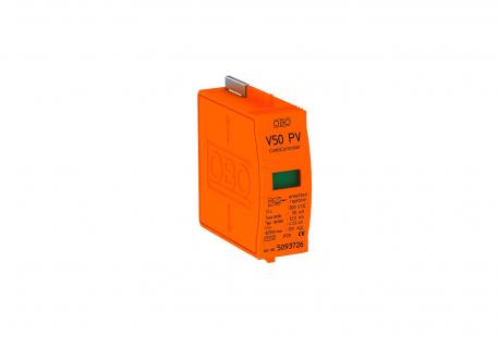 PV CombiController V50, plug-in arrester, type 1+2