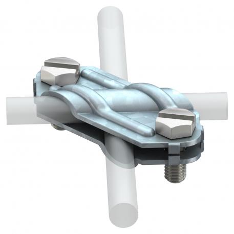 Cross-connector for flat conductors and round conductors FT