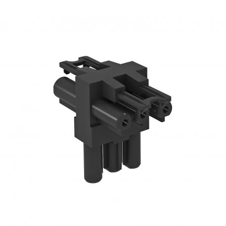 Distributor block, 3-pin, T-shaped 