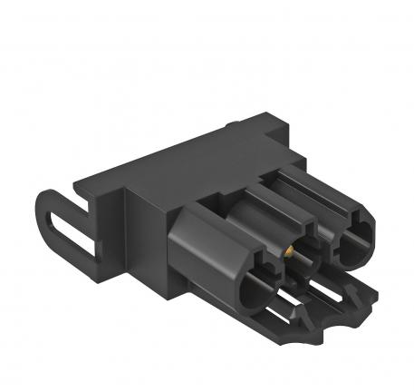 Connection adapter, straight, connector part 