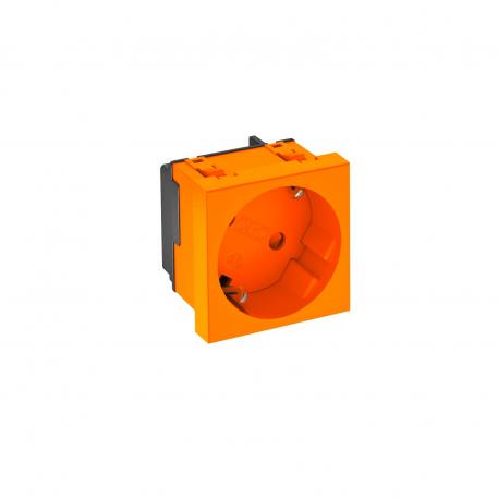 33° socket, protective contact, single 1 | Single 33° | Pure orange; RAL 2004