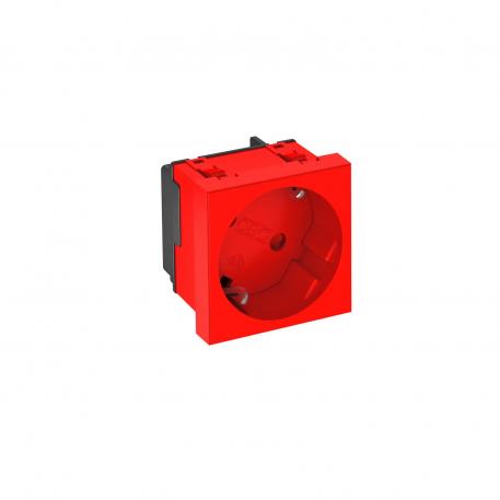 33° socket, protective contact, single 1 | Single 33° | Signal red; RAL 3001