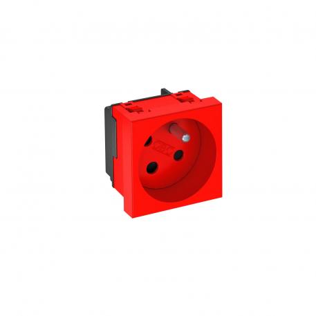 33° socket, with earthing pin, encoded version, single 1 | Single 33° | Signal red; RAL 3001