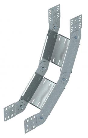 90° adjustable bend, vertical 110 FS 550 | Steel | Strip galvanized | zinc