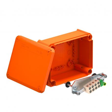 FireBox T160E with internal fastening 176x135x67 |  | IP65 |  | Pastel orange; RAL 2003