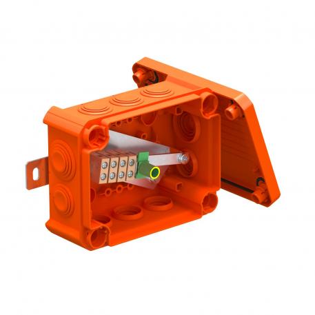 FireBox T100 with plug-in seals, single terminals 136x102x57 | 10 | IP66 | Pastel orange; RAL 2003