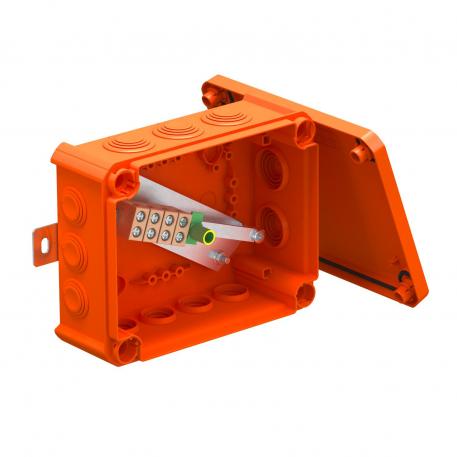 FireBox T160 with plug-in seals, single terminals 176x135x67 | 12 | IP66 | Pastel orange; RAL 2003