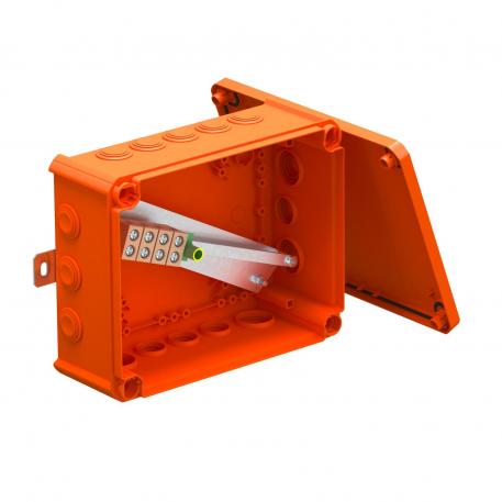 FireBox T250 with plug-in seals, single terminals 225x173x86 |  | IP66 | Pastel orange; RAL 2003