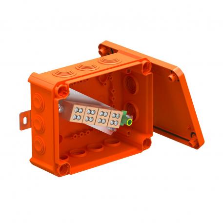 FireBox T160 with plug-in seals, double terminals 176x135x67 | 12 | IP66 | Pastel orange; RAL 2003