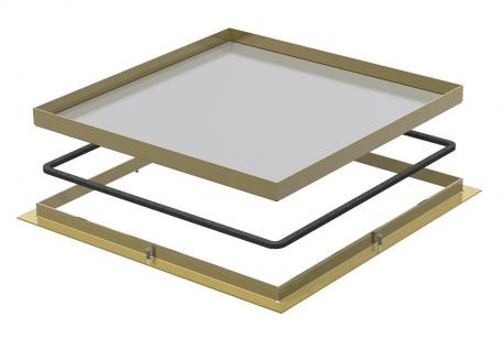 Frame cassette for inspection opening, RK, nominal size 250-3, brass 20 | 18