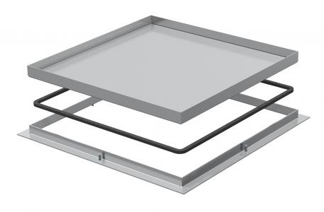 Frame cassette for inspection opening, RK, nominal size 250-2, stainless steel 10 | 8