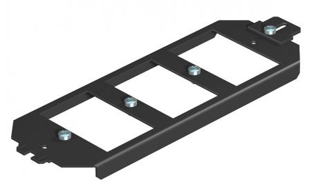 Mounting support for data technology connection sockets, system length 208 mm 