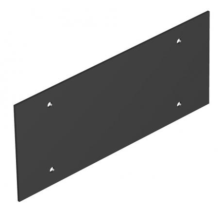 Cover plate, Telitank T12L, blank, for lengthwise side Graphite black; RAL 9011